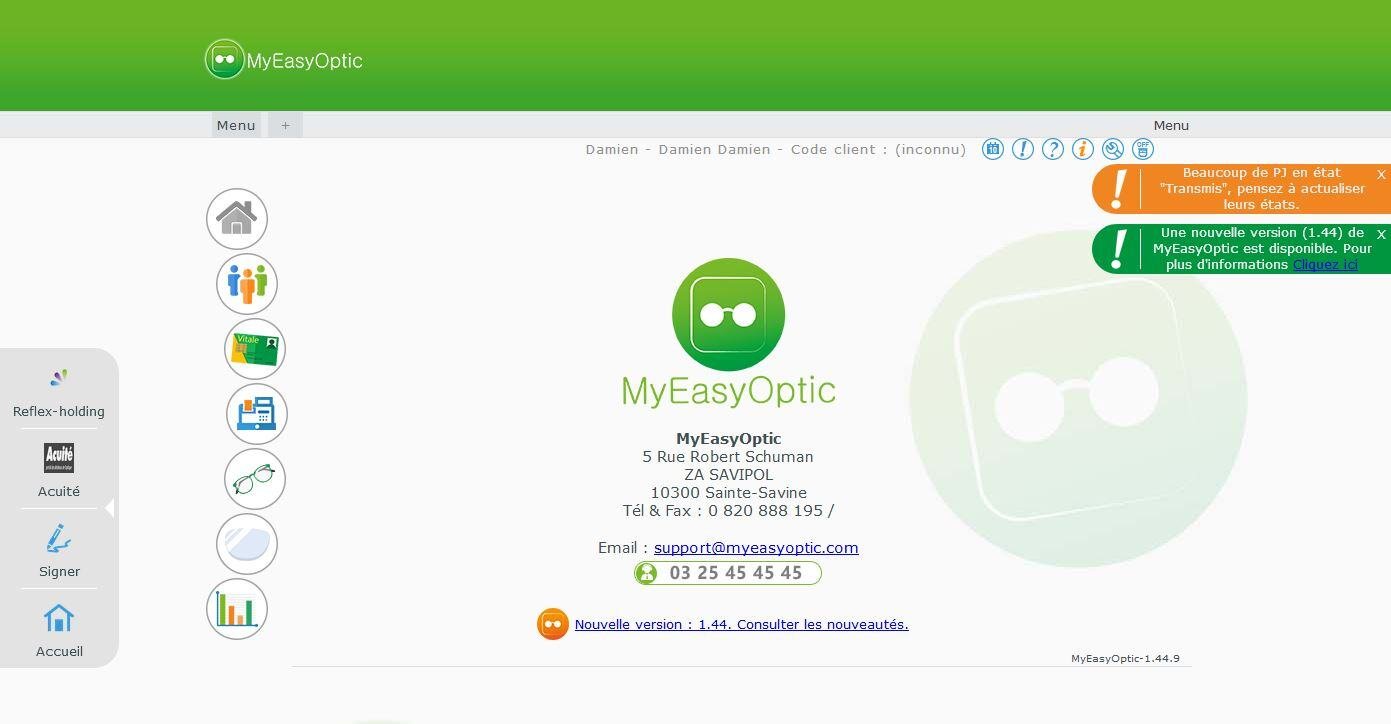 Logiciel métier pour opticien MyEasyOptics