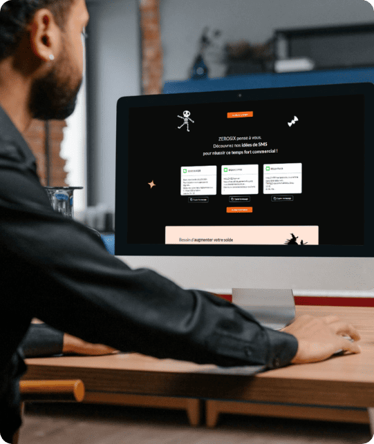 exemple d'idees de sms proposées par ZEROSIX