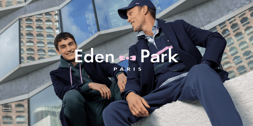 Deux hommes portant du eden park avec logo